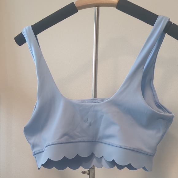 JoyLab Light Blue Scalloped Sports Bra NWOT - Picture 3 of 5